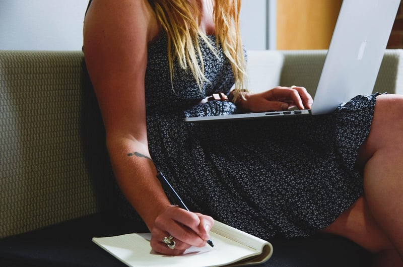 Professional Woman Working on Laptop